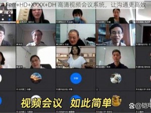 Ferr+HD+XXXX+DH 高清视频会议系统，让沟通更高效