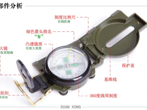 小草永不迷路 2024 多功能户外运动指南针