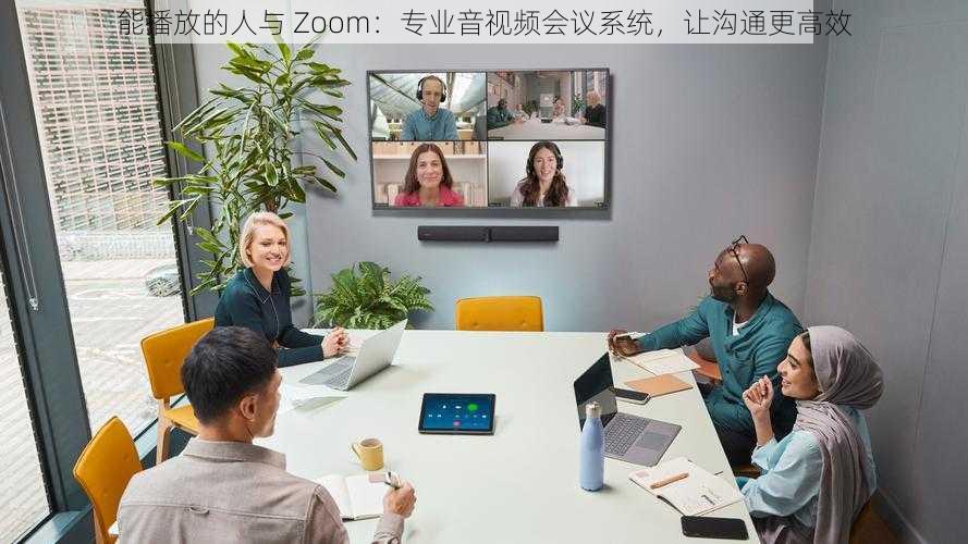 能播放的人与 Zoom：专业音视频会议系统，让沟通更高效