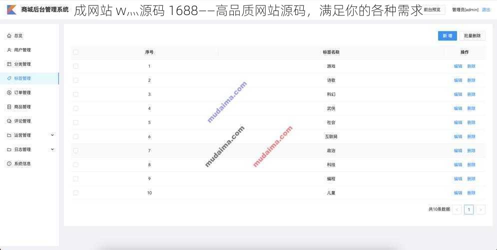 成网站 w灬源码 1688——高品质网站源码，满足你的各种需求