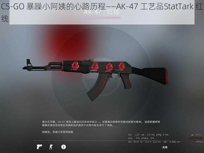 CS-GO 暴躁小阿姨的心路历程——AK-47 工艺品StatTark 红线