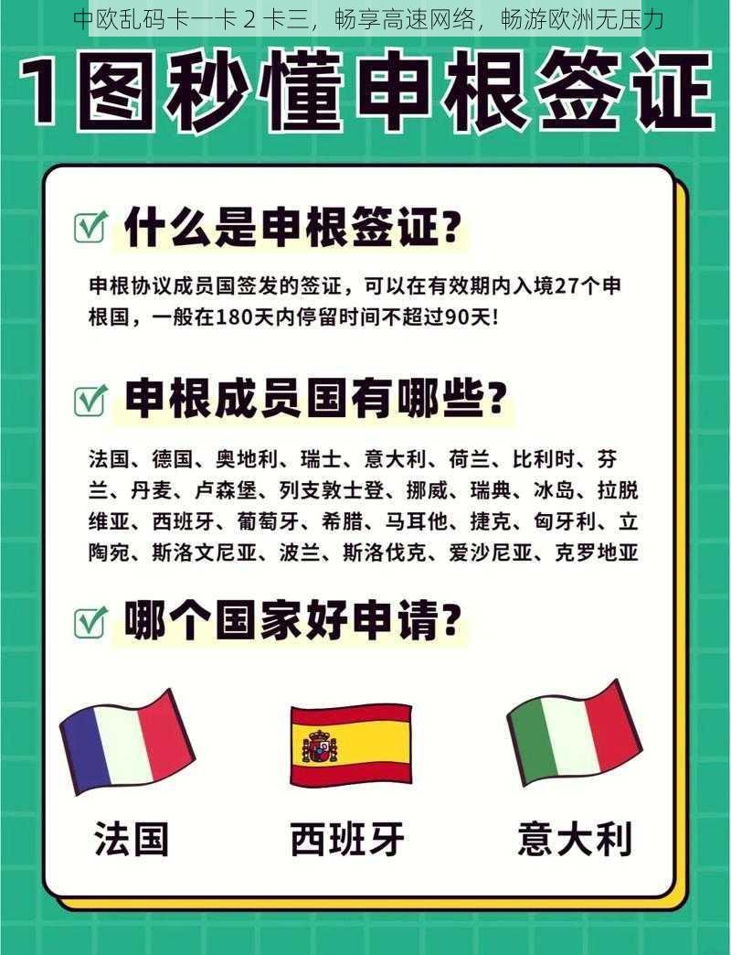 中欧乱码卡一卡 2 卡三，畅享高速网络，畅游欧洲无压力