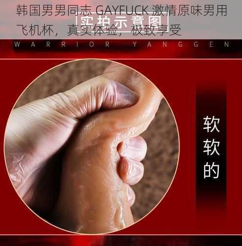 韩国男男同志 GAYFUCK 激情原味男用飞机杯，真实体验，极致享受