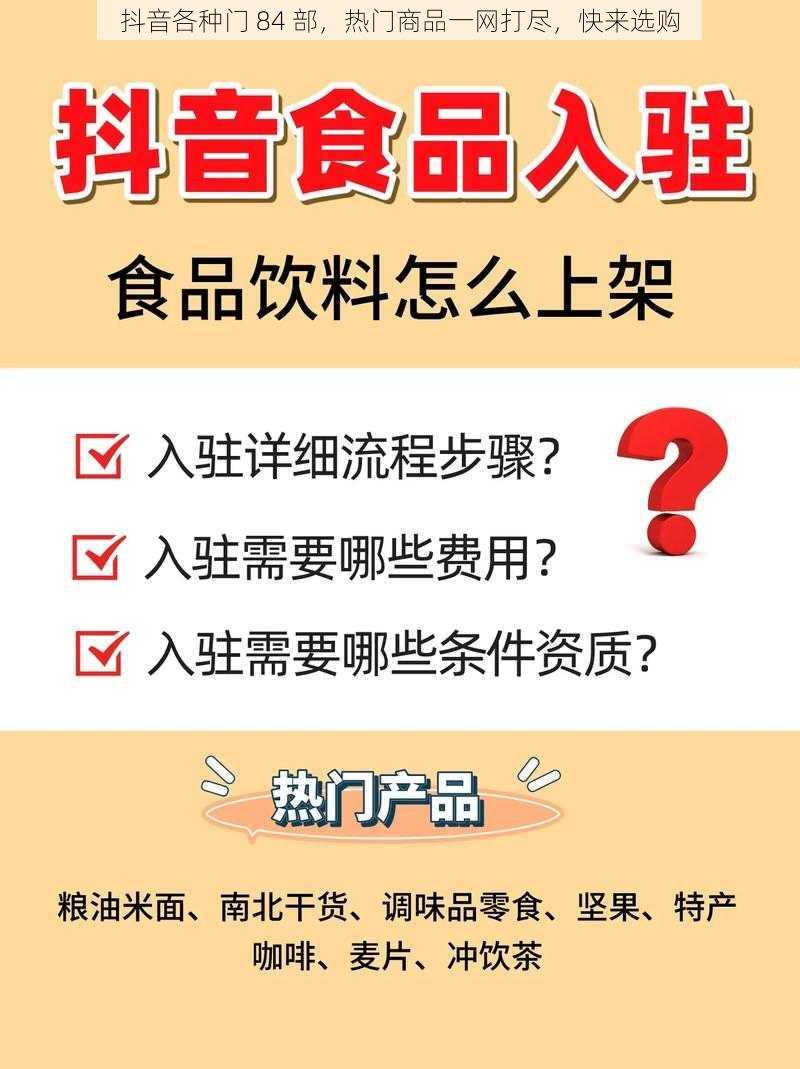 抖音各种门 84 部，热门商品一网打尽，快来选购