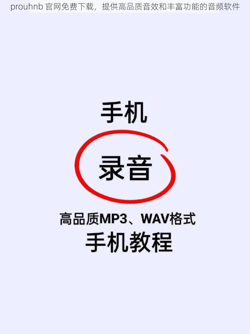 prouhnb 官网免费下载，提供高品质音效和丰富功能的音频软件