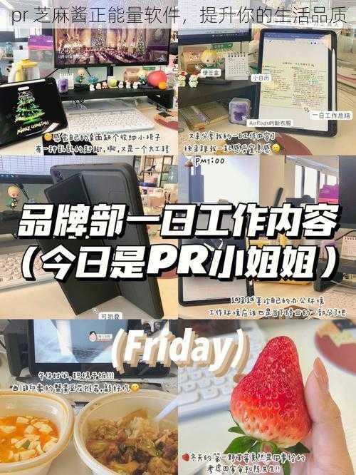 pr 芝麻酱正能量软件，提升你的生活品质