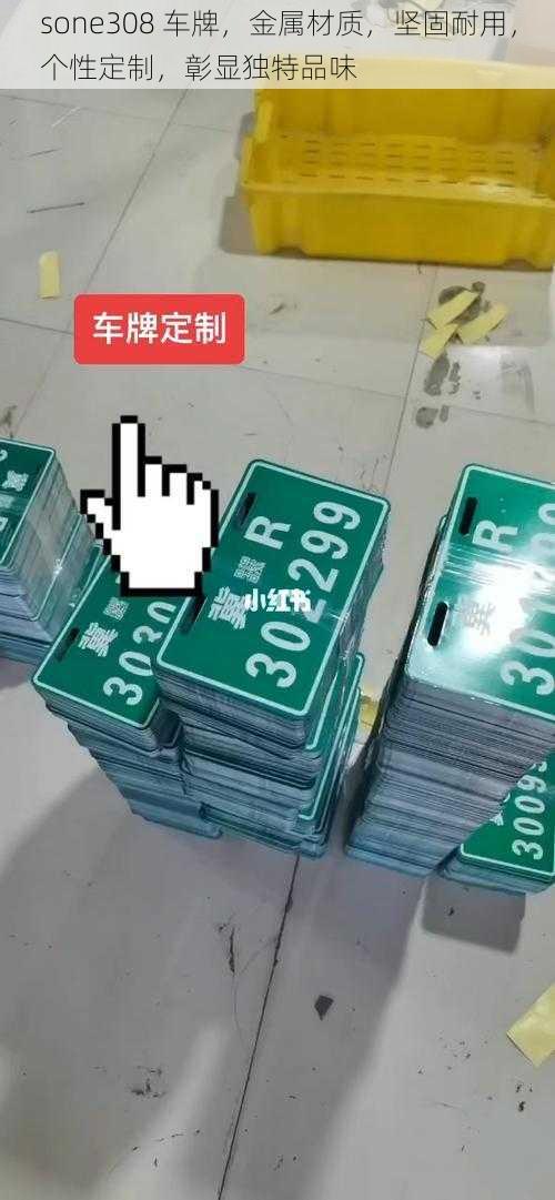 sone308 车牌，金属材质，坚固耐用，个性定制，彰显独特品味