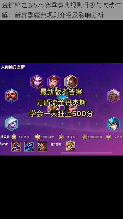 金铲铲之战S75赛季魔典规则升级与改动详解：新赛季魔典规则介绍及影响分析