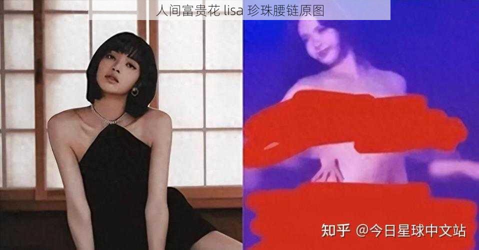 人间富贵花 lisa 珍珠腰链原图