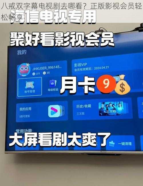 八戒双字幕电视剧去哪看？正版影视会员轻松畅享