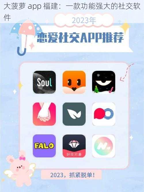 大菠萝 app 福建：一款功能强大的社交软件