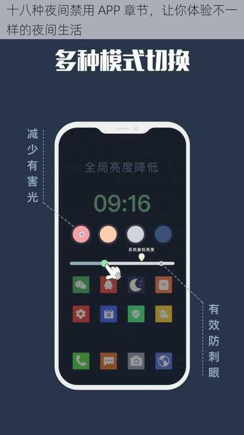 十八种夜间禁用 APP 章节，让你体验不一样的夜间生活