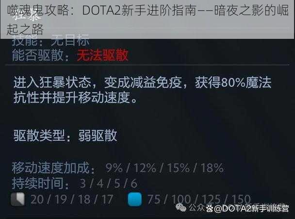 噬魂鬼攻略：DOTA2新手进阶指南——暗夜之影的崛起之路