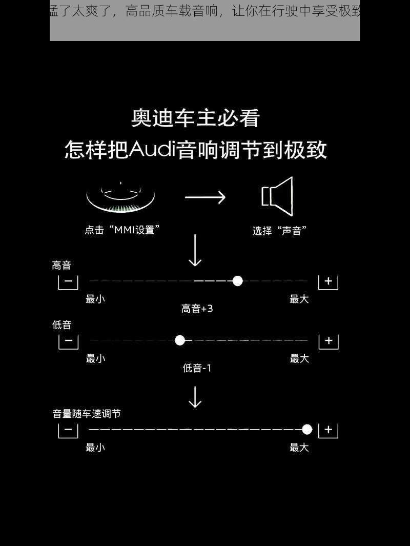 车上太猛了太爽了，高品质车载音响，让你在行驶中享受极致音乐体验